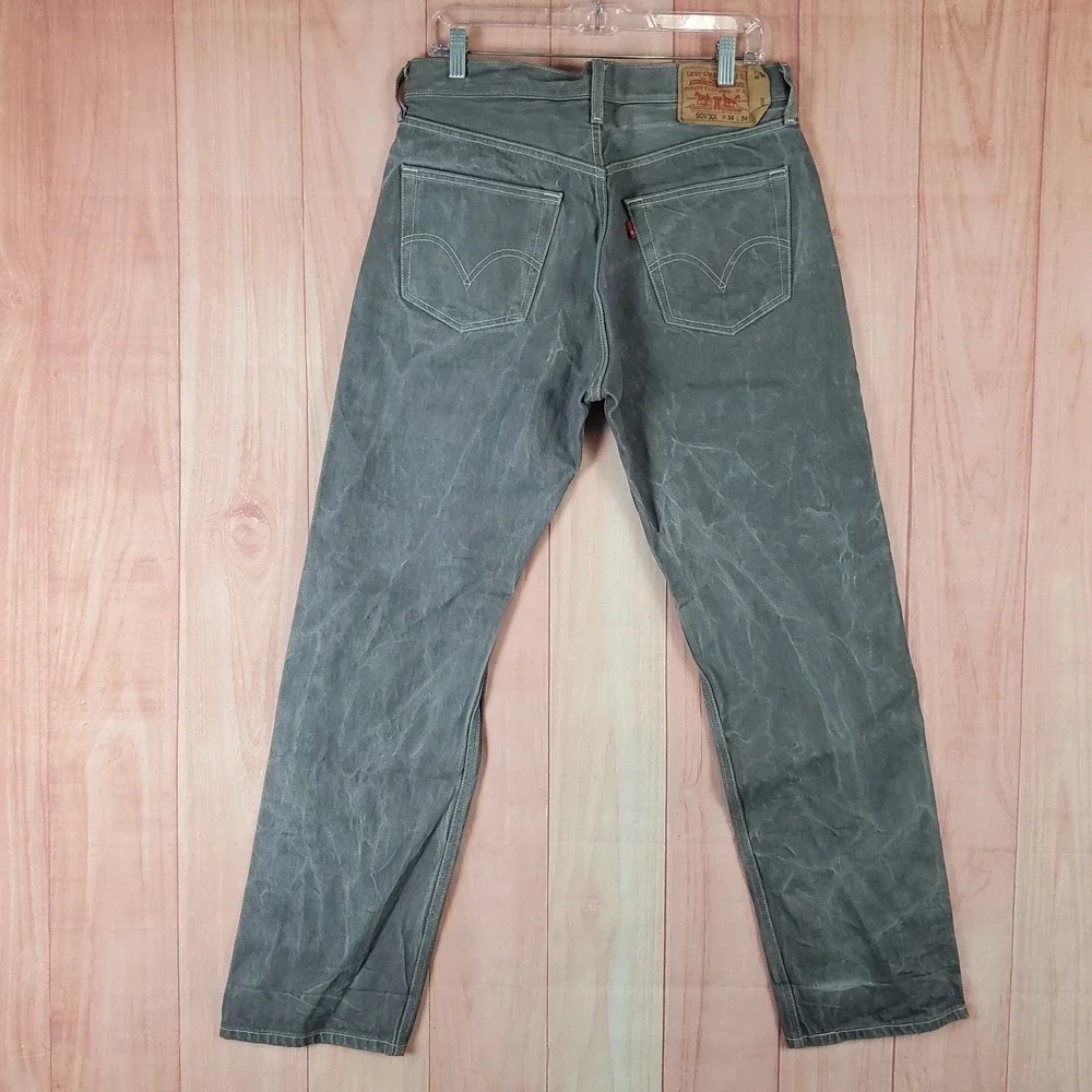 Vintage Levis 501 XX Jeans Men 32 32x32 Gray Stone Wash Cotton Straight Leg